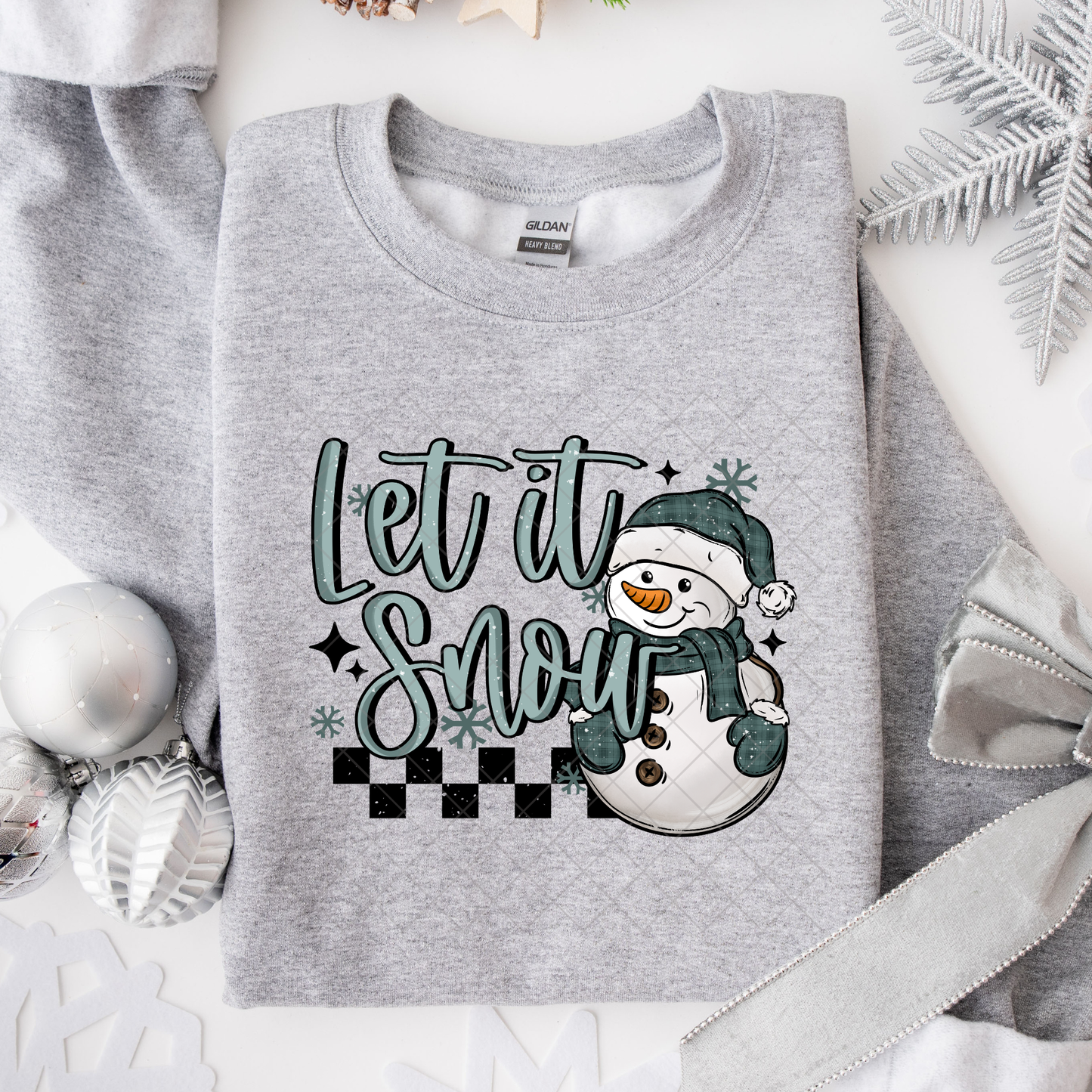 Let it Snow Snowman DTF Transfer