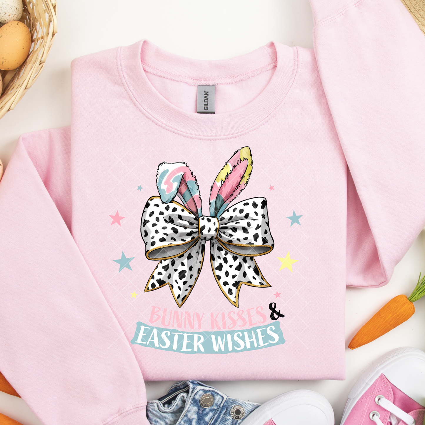 Bunny Kisses and Easter Wishes DTF Transfer