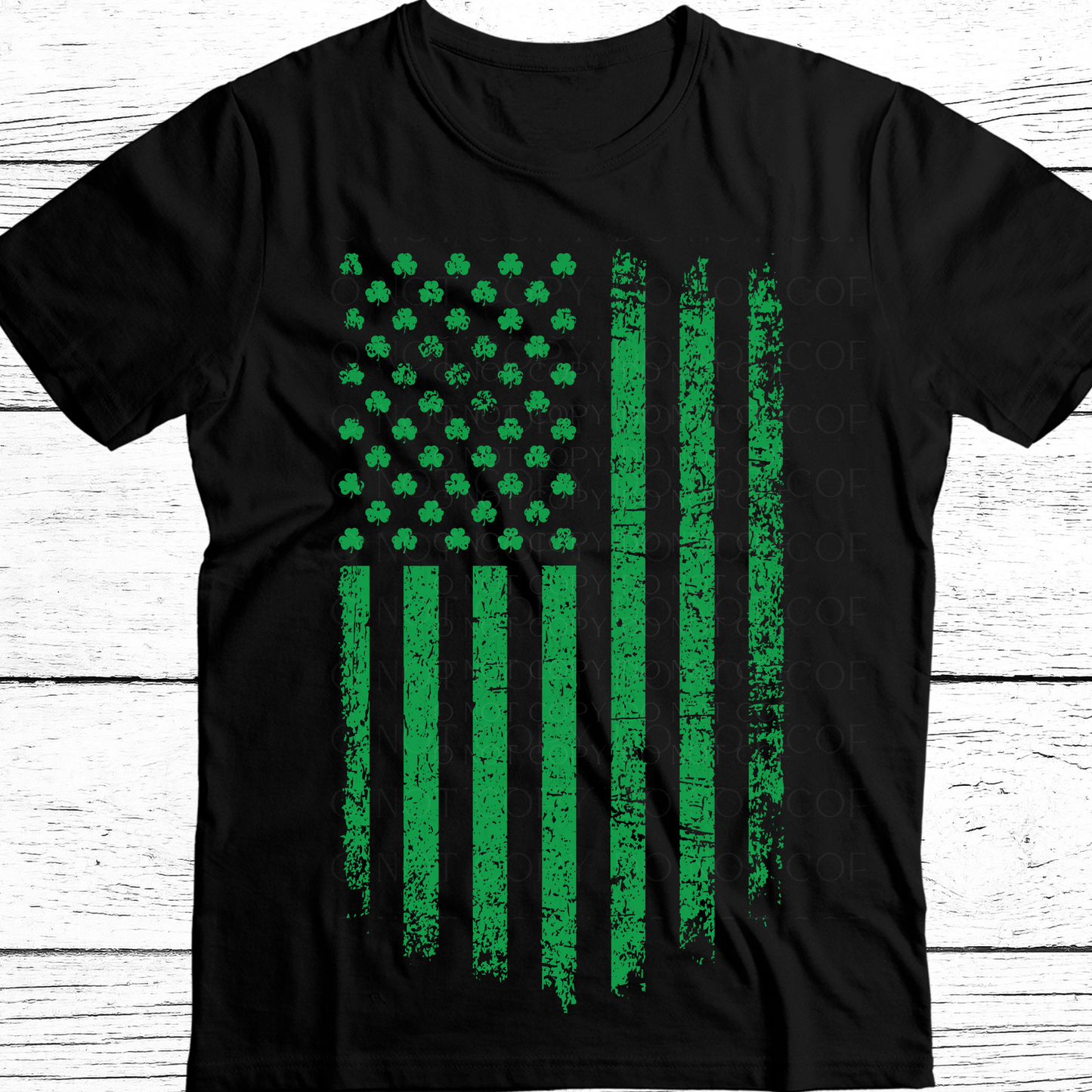 Shamrock Flag DTF Transfer