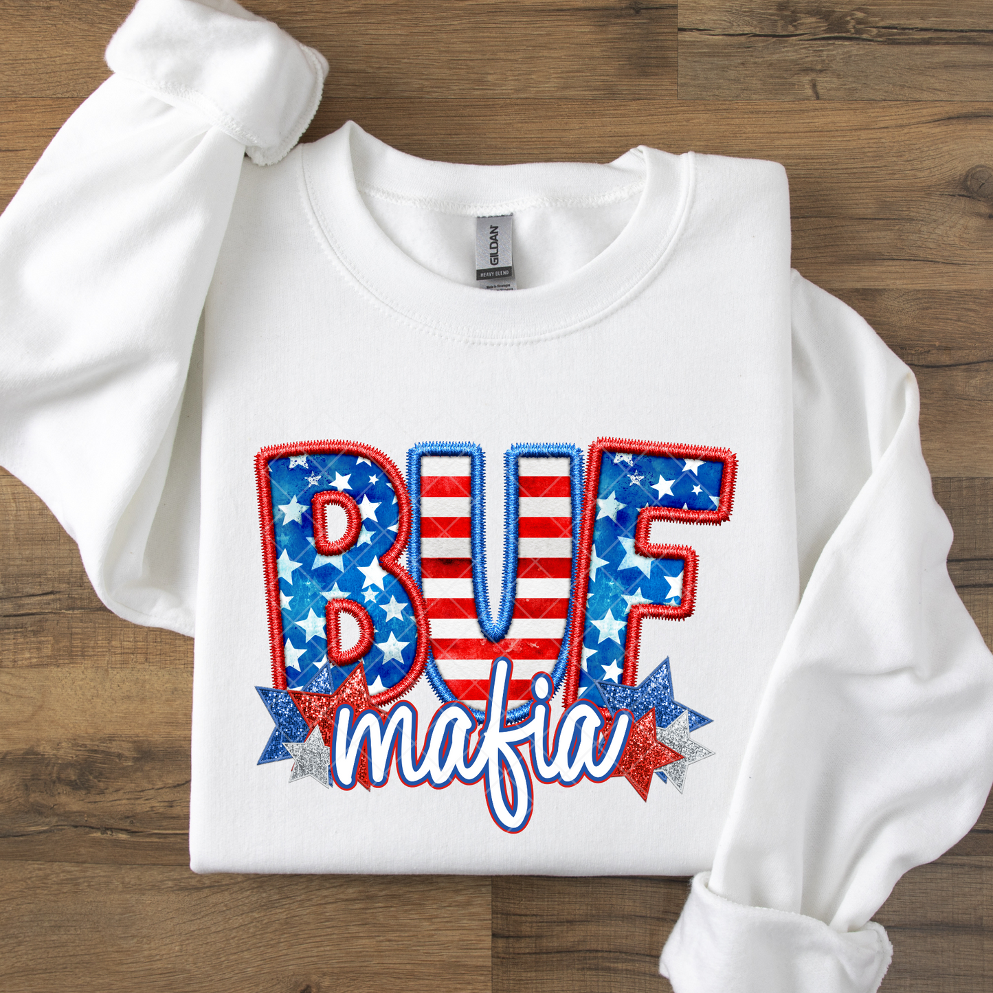 BUF Mafia Patriotic DTF Transfer