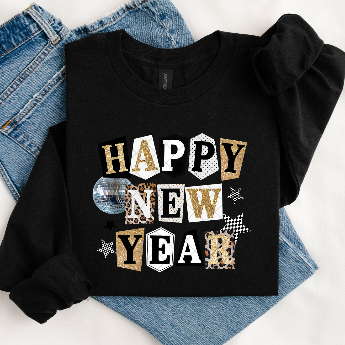 Happy New Year DTF Transfer