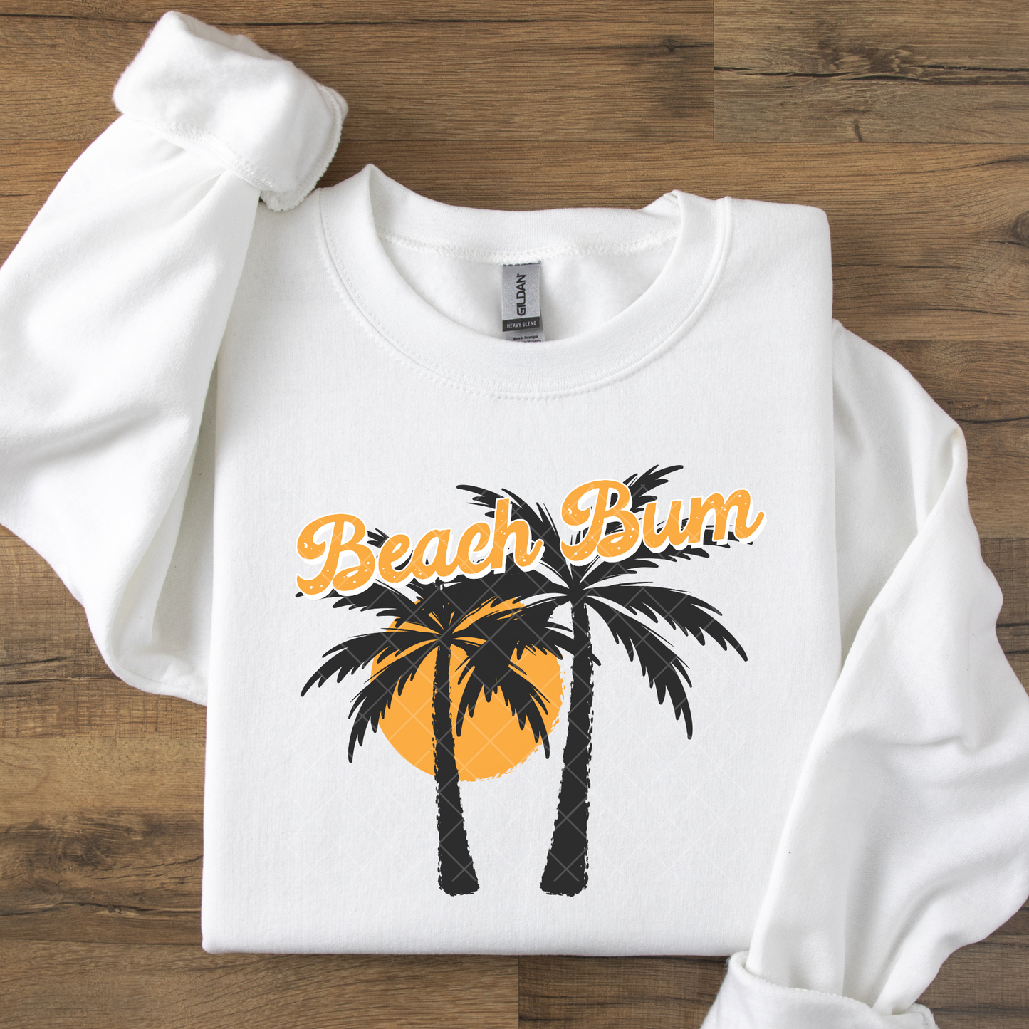 Beach Bum Palm Trees DTF Transfer