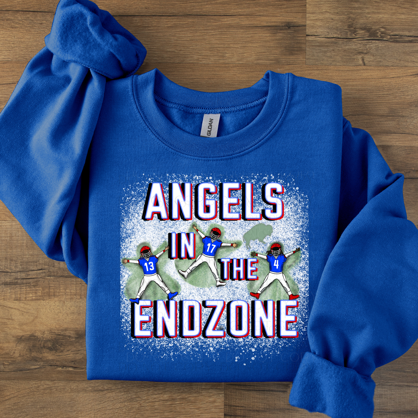 Angels in the End Zone Buffalo DTF Transfer