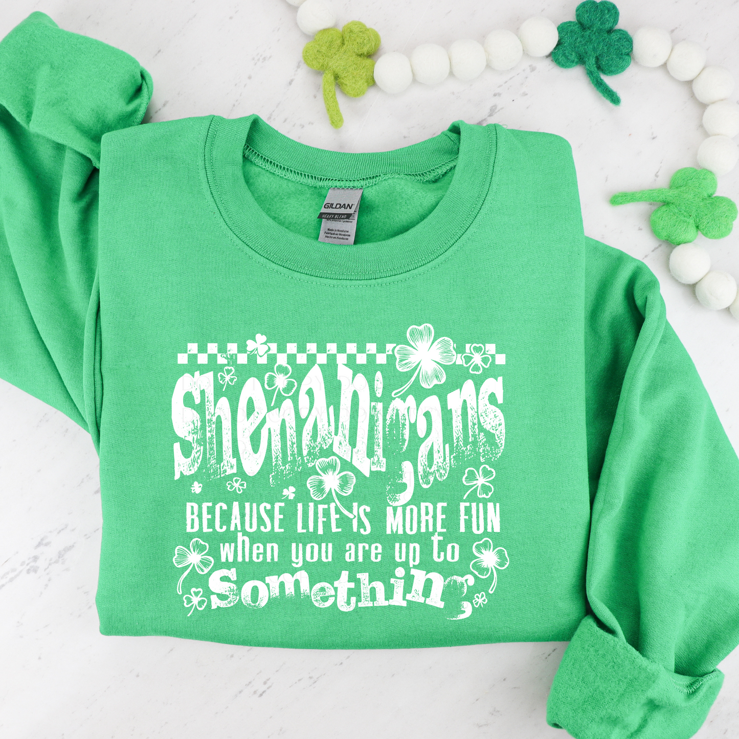 Shenanigans Distressed DTF Transfer