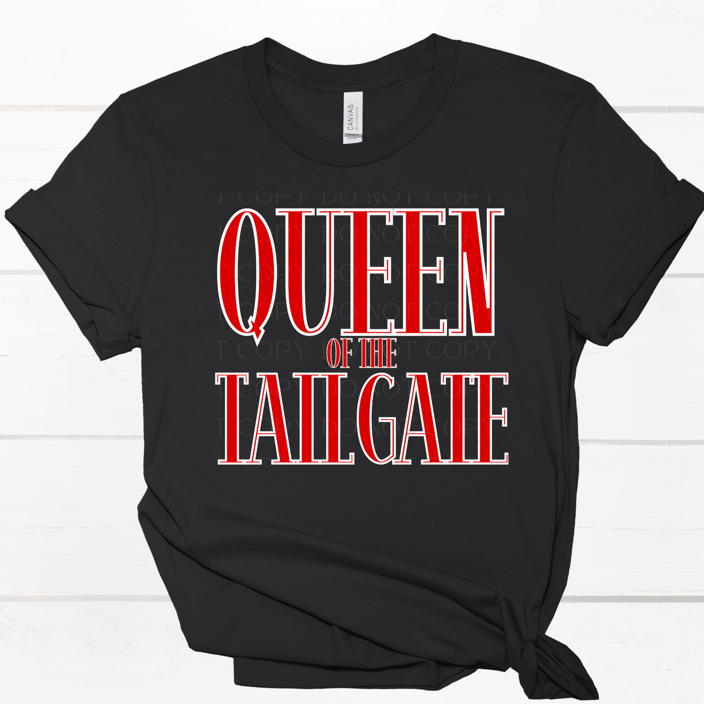 Queen of the Tailgate DTF Transfer