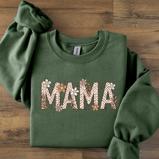 Mama with Flowers DTF Transfer