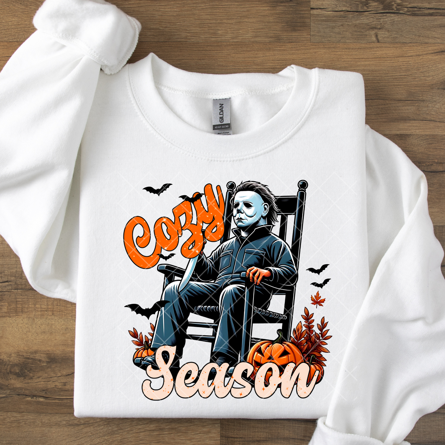 Cozy Season Scary Movie Characters DTF Transfer