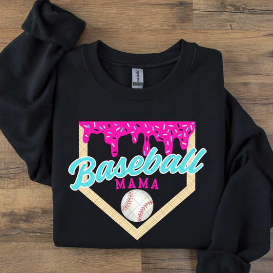Baseball Mama Drip DTF Transfer