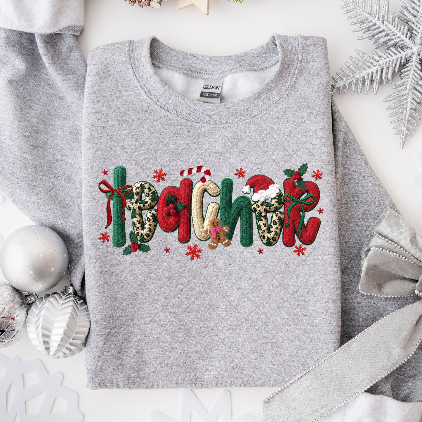 Teacher Christmas DTF Transfer