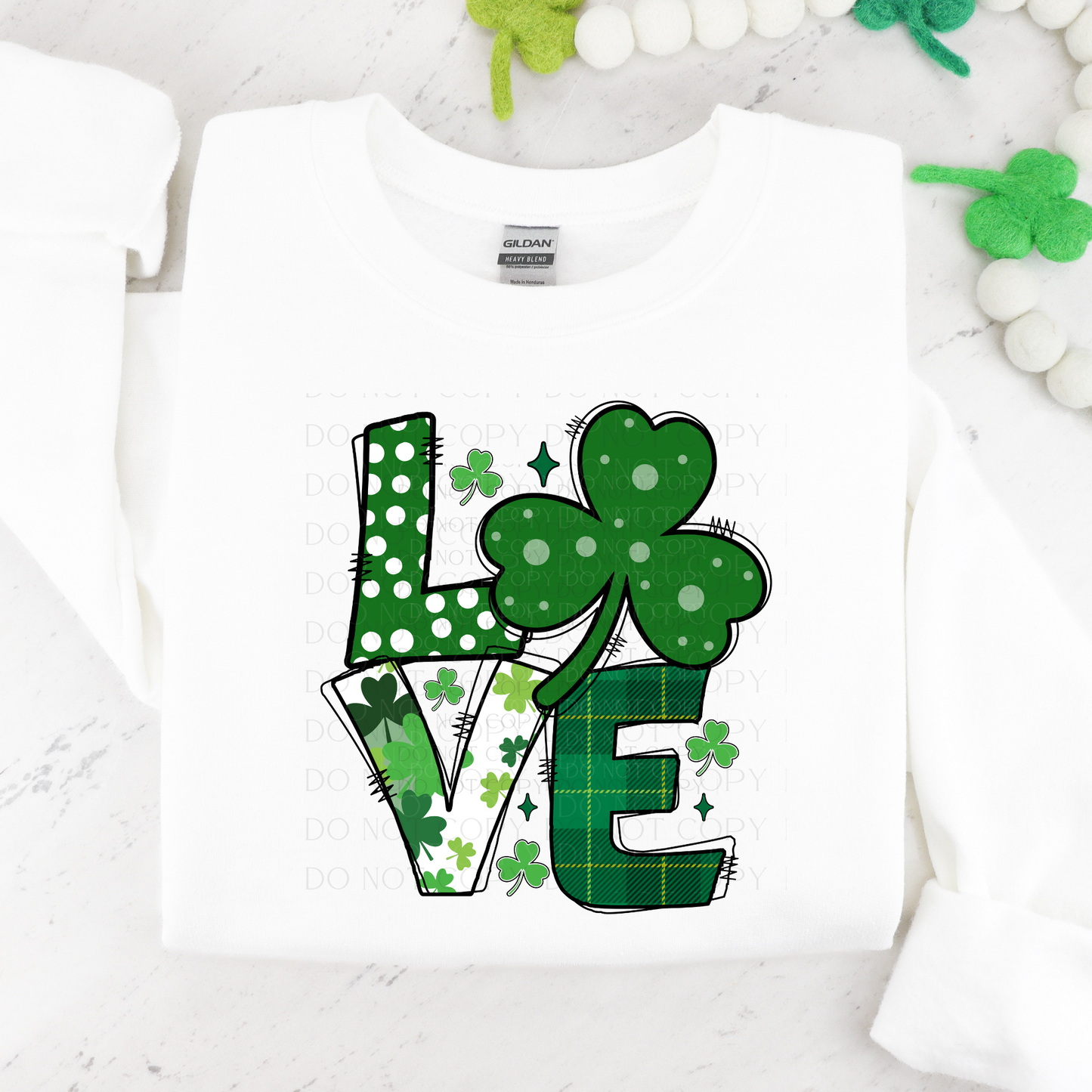 St Patrick's Day Love DTF Transfer