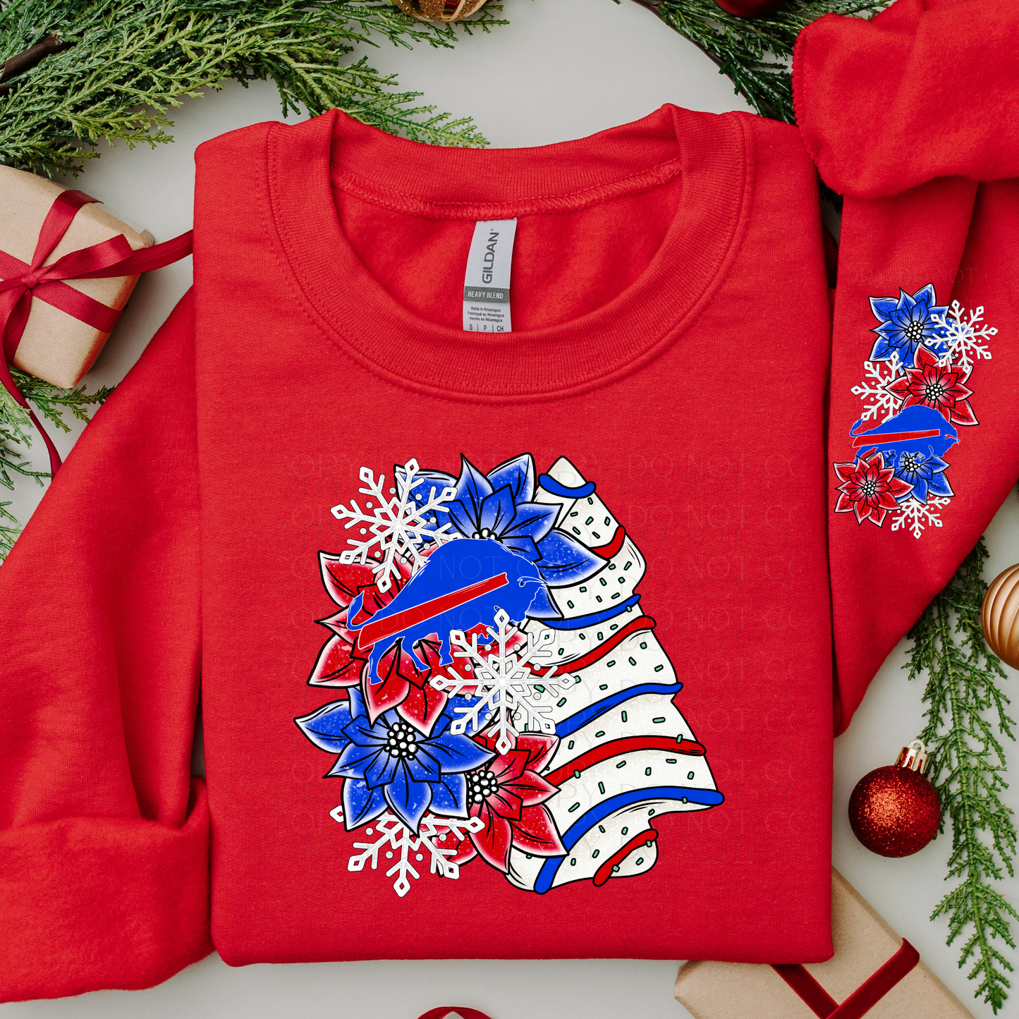 Buffalo Christmas Tree DTF Transfer