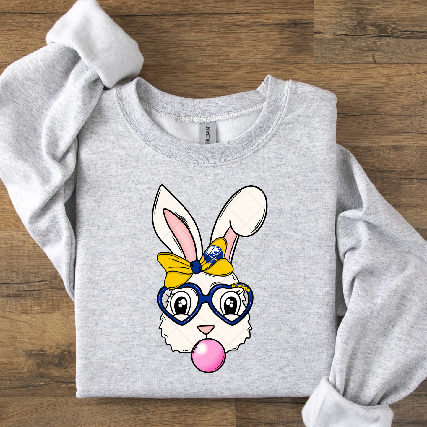 Buffalo Sports Easter Bunny Bubble DTF Transfer