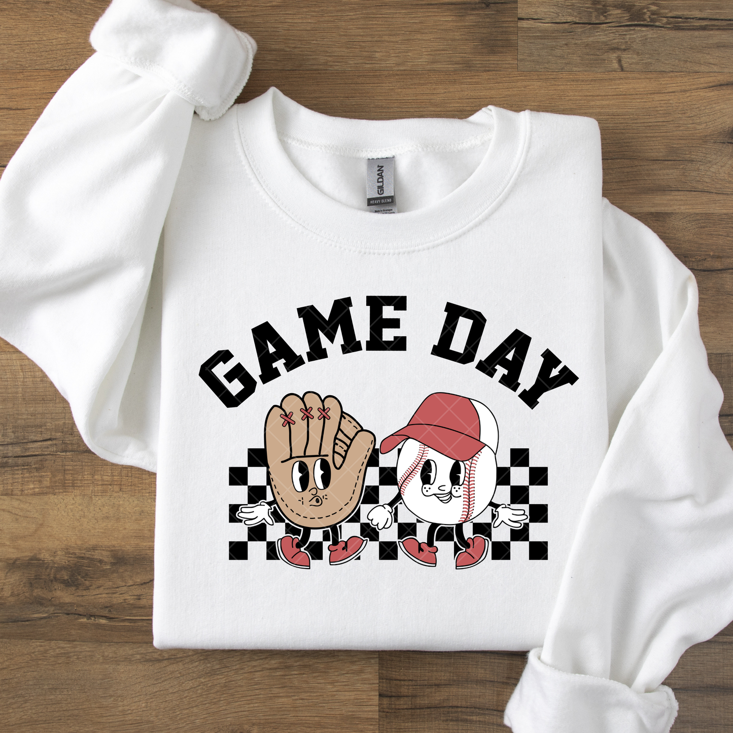 Game Day Cute Baseball and Mit DTF Transfer