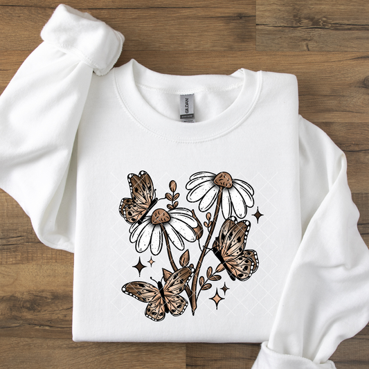 Flowers and Butterflies DTF Transfer