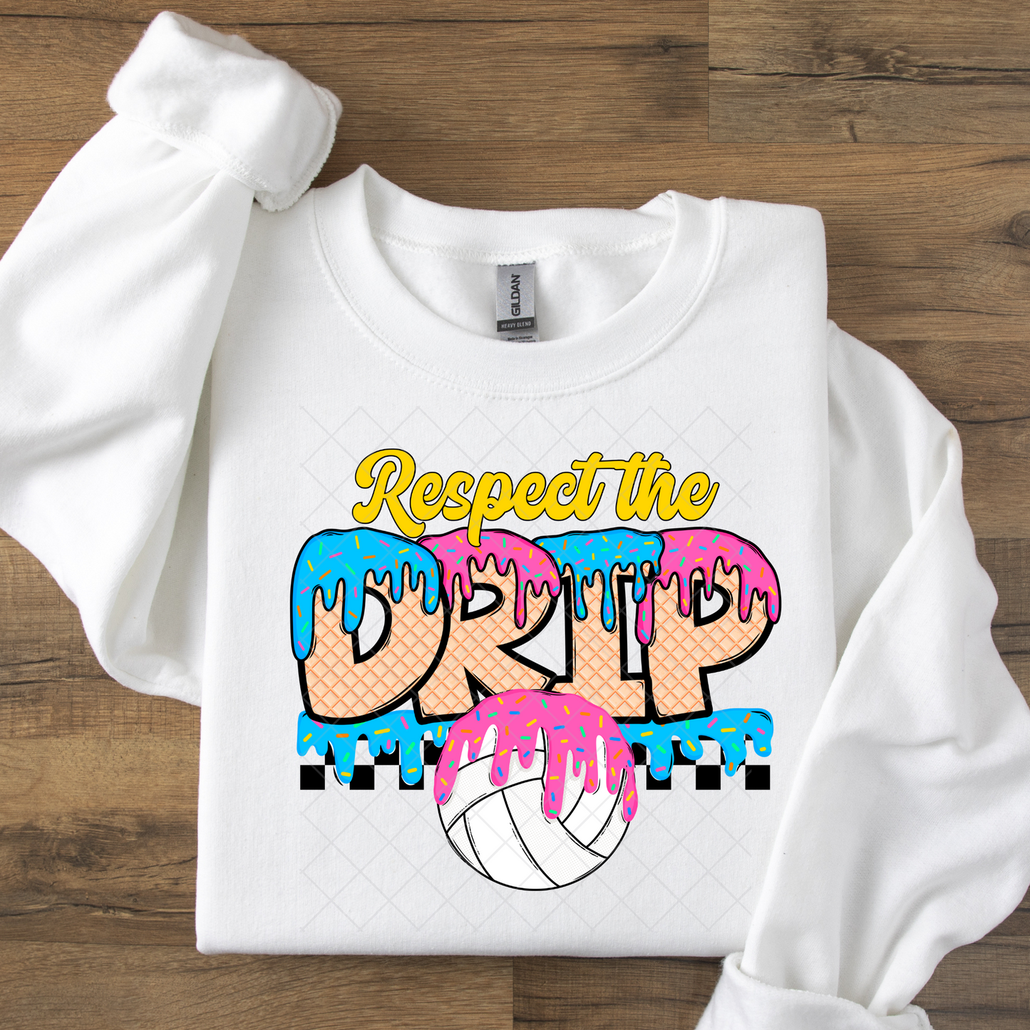 Respect the Drip Volleyball DTF Transfer