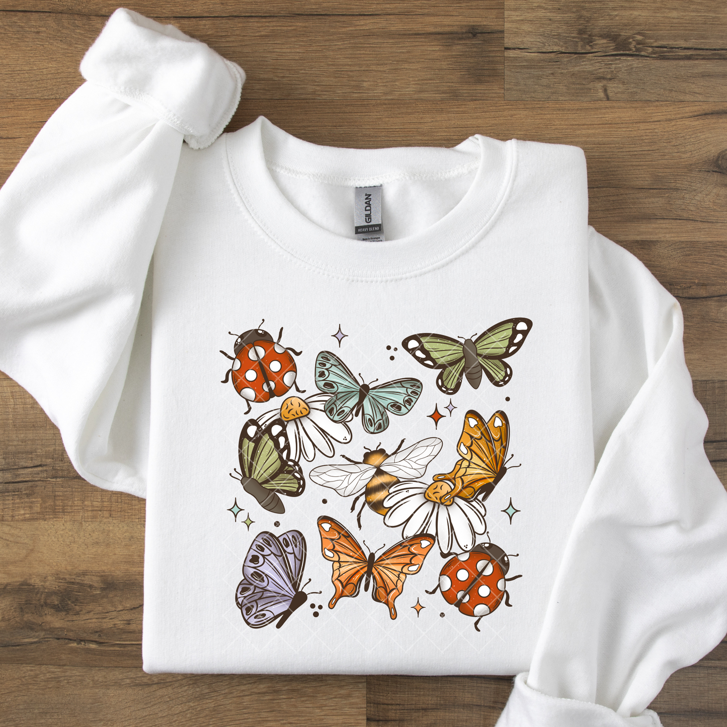 Colorful Butterflies and Ladybugs DTF Transfer