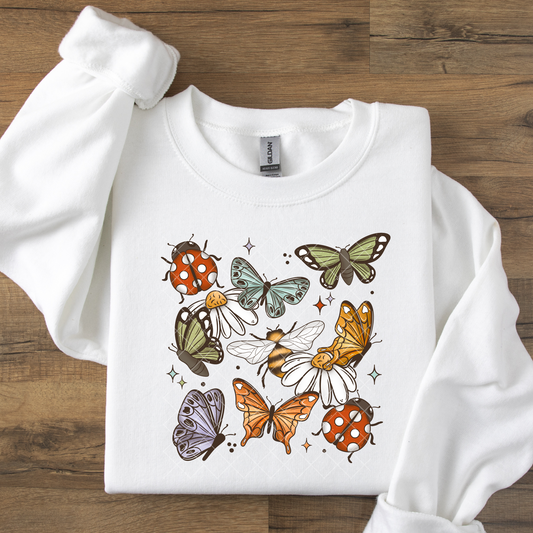 Colorful Butterflies and Ladybugs DTF Transfer