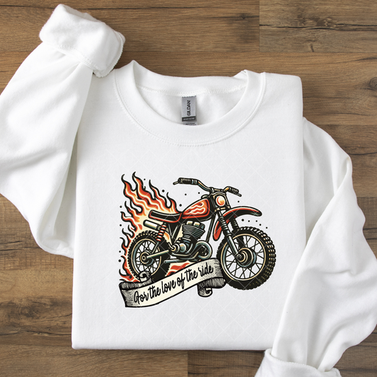 For the Love of the Ride Motorcycle DTF Transfer