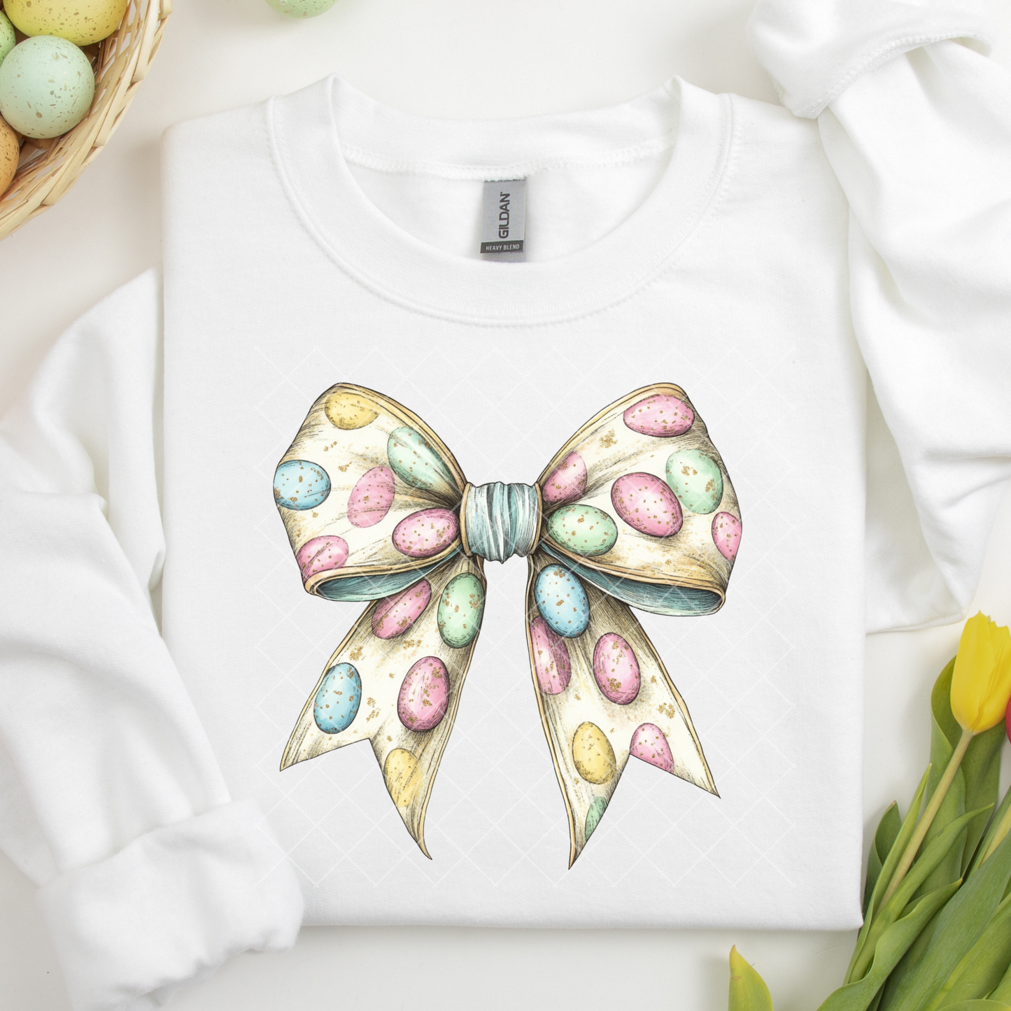 Easter Egg Bow DTF Transfer