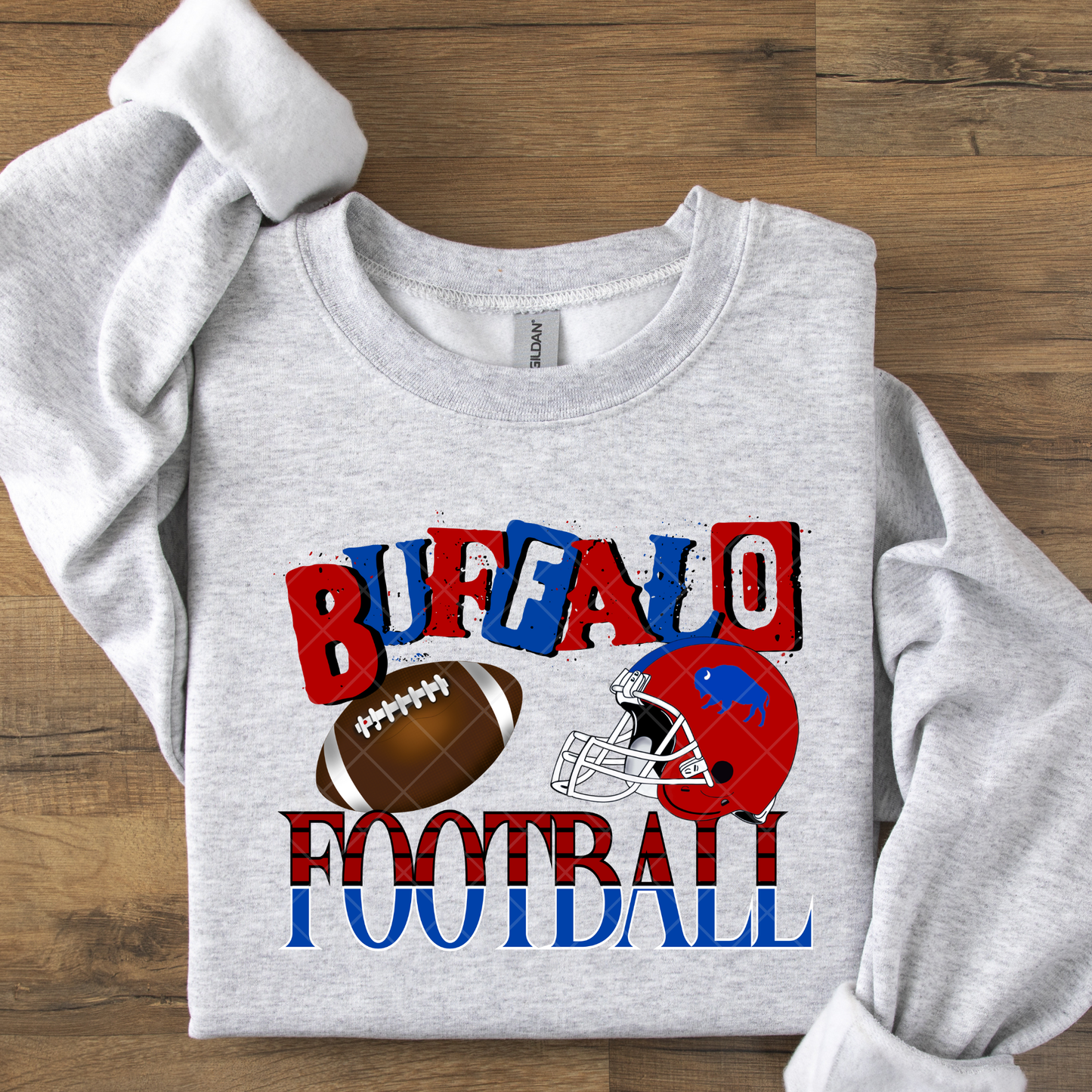 Buffalo Football Red Helmet DTF Transfer