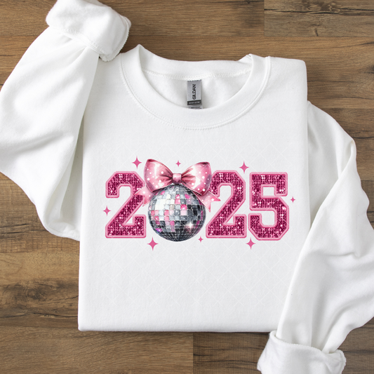 Senior Class of 2025 Pink Glitter DTF Transfer