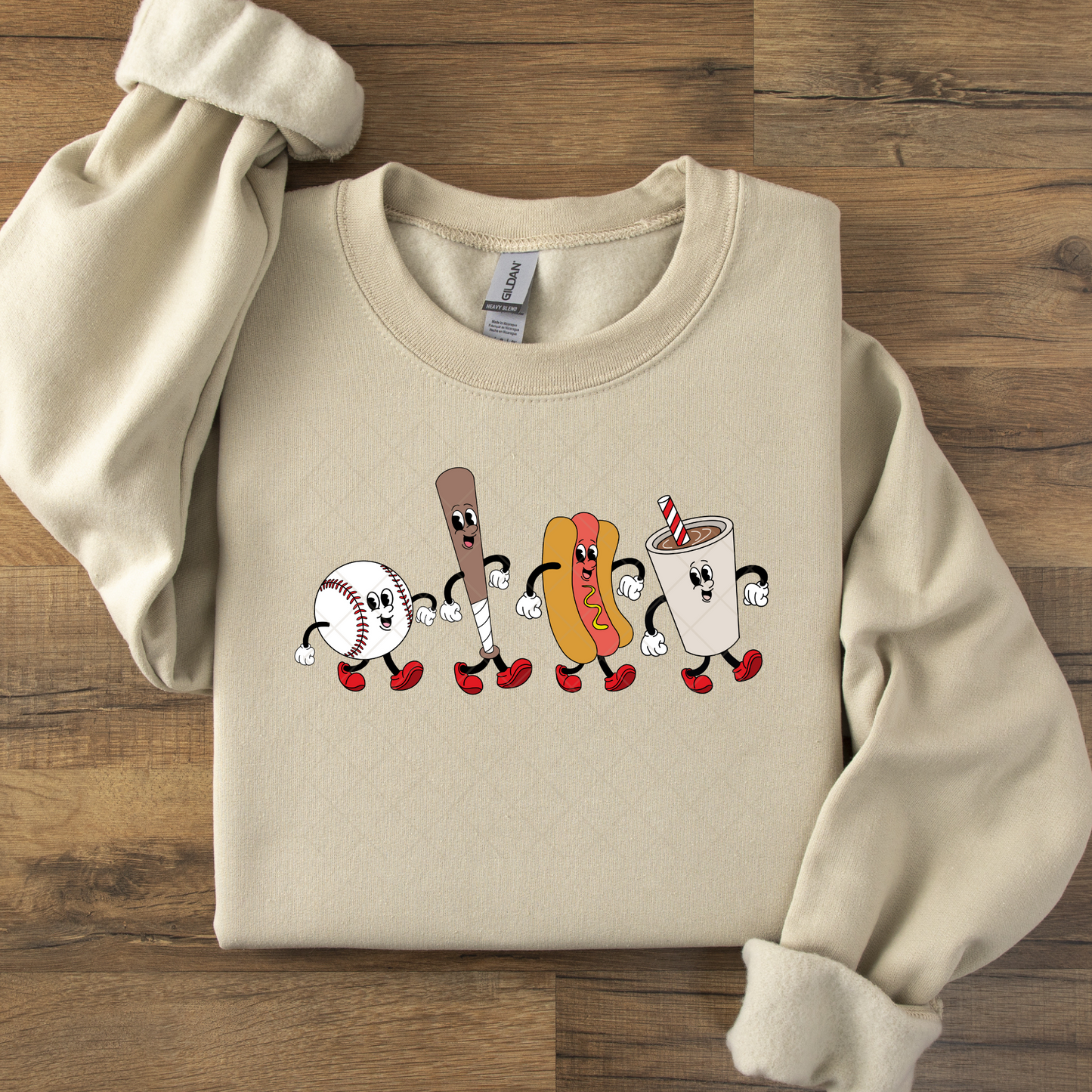 Cute Cartoon Baseball Icons DTF Transfer