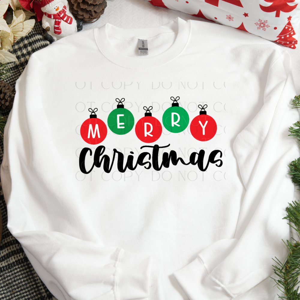 Merry Christmas DTF Transfer
