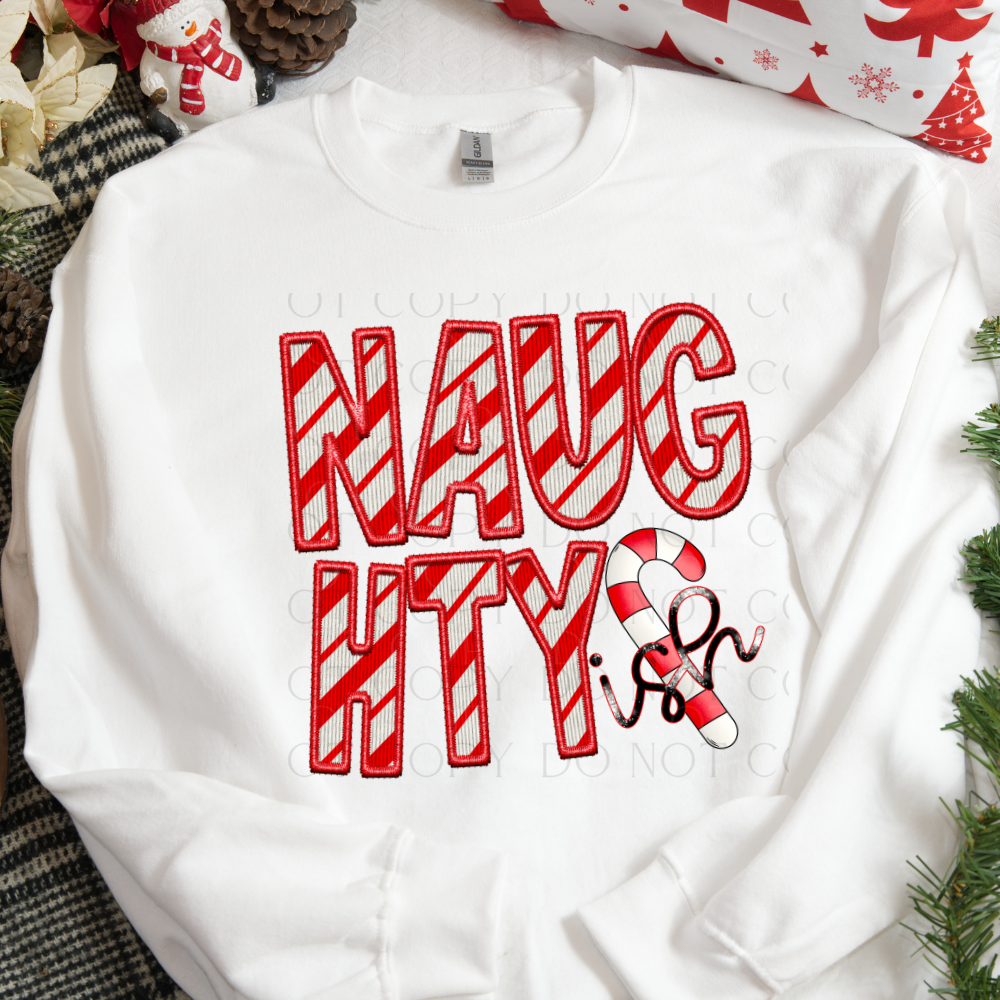 Naughtyish Christmas DTF Transfer