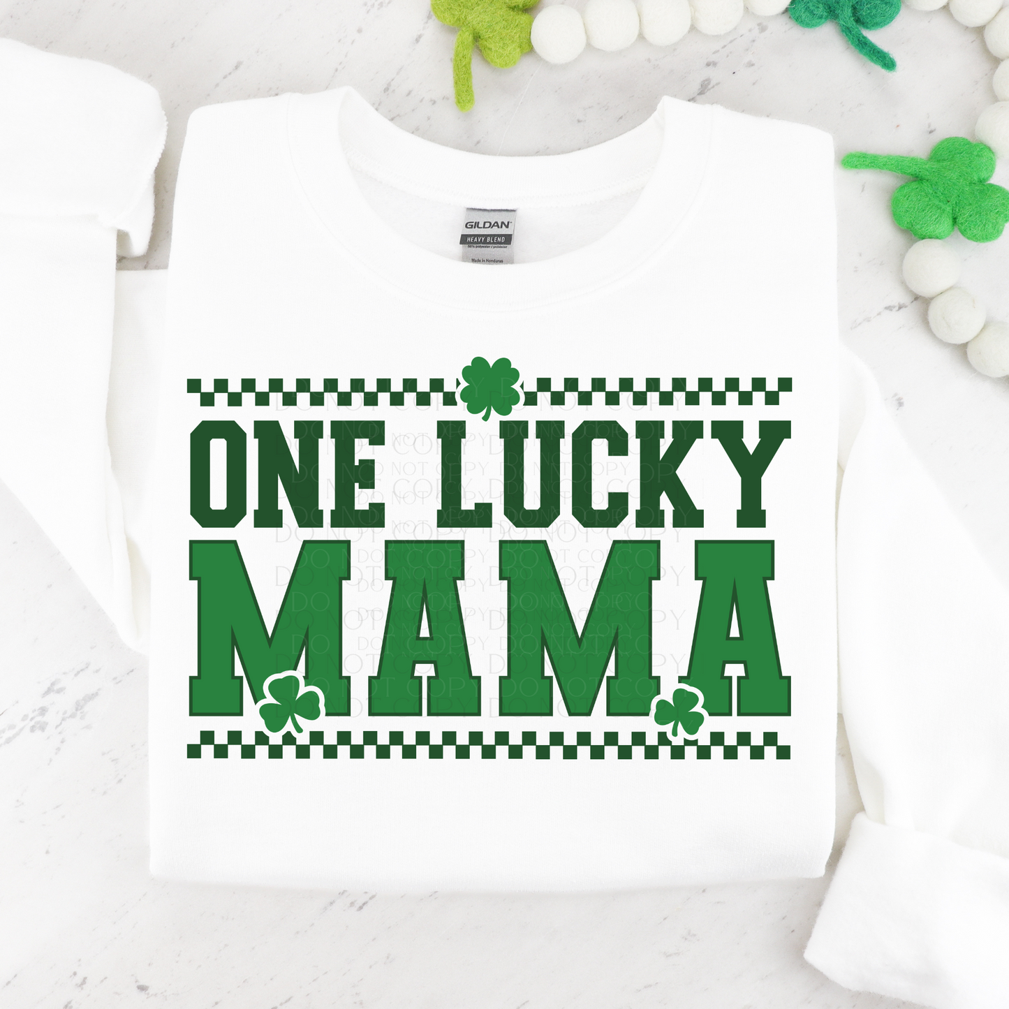 One Lucky Mama DTF Transfer