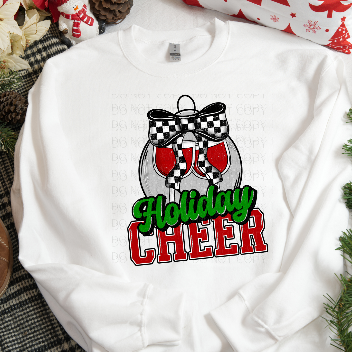 Holiday Cheer Christmas DTF Transfer