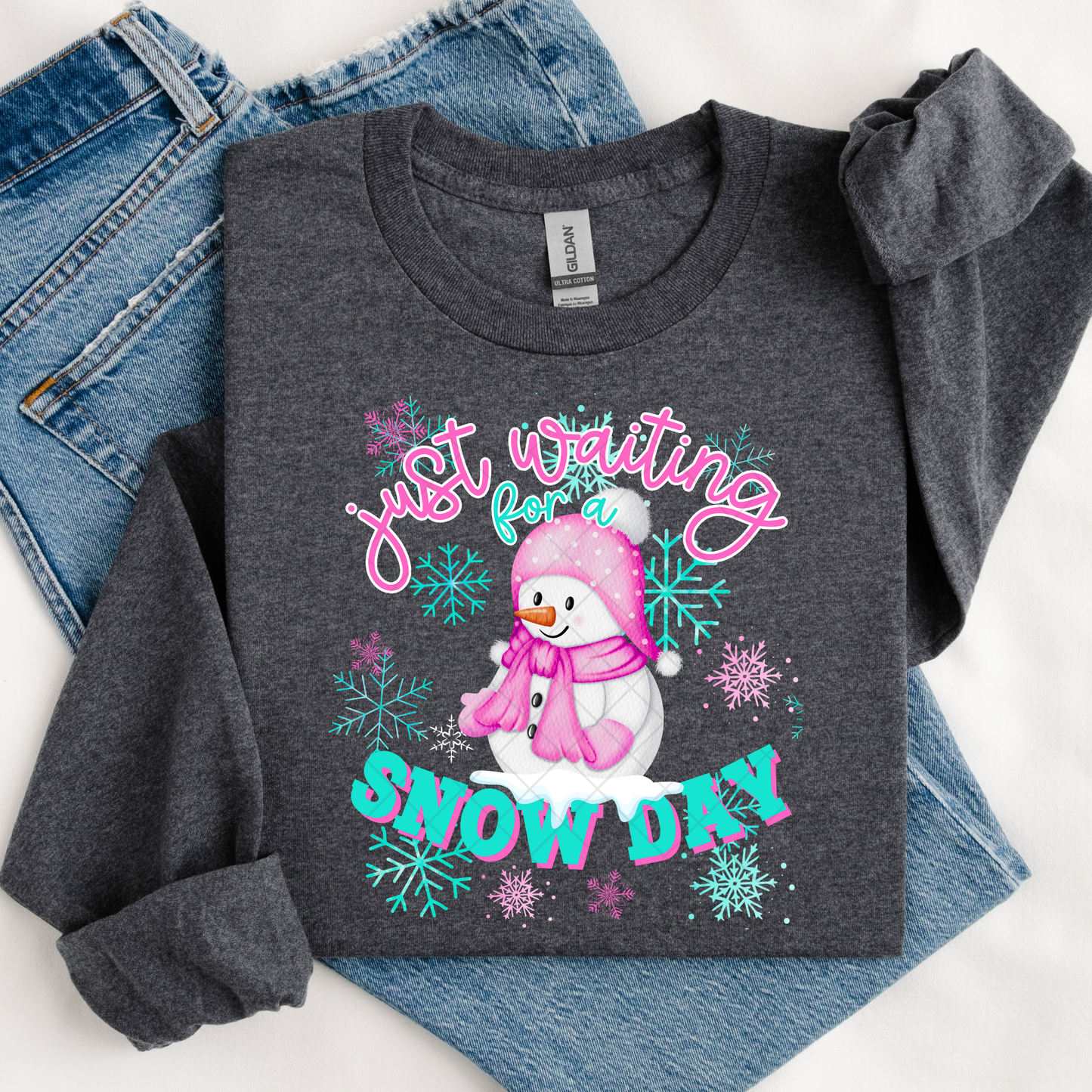 Waiting for a Snow Day DTF Transfer