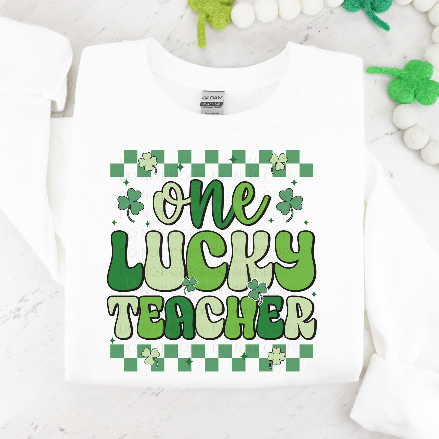 One Lucky Teacher DTF Transfer