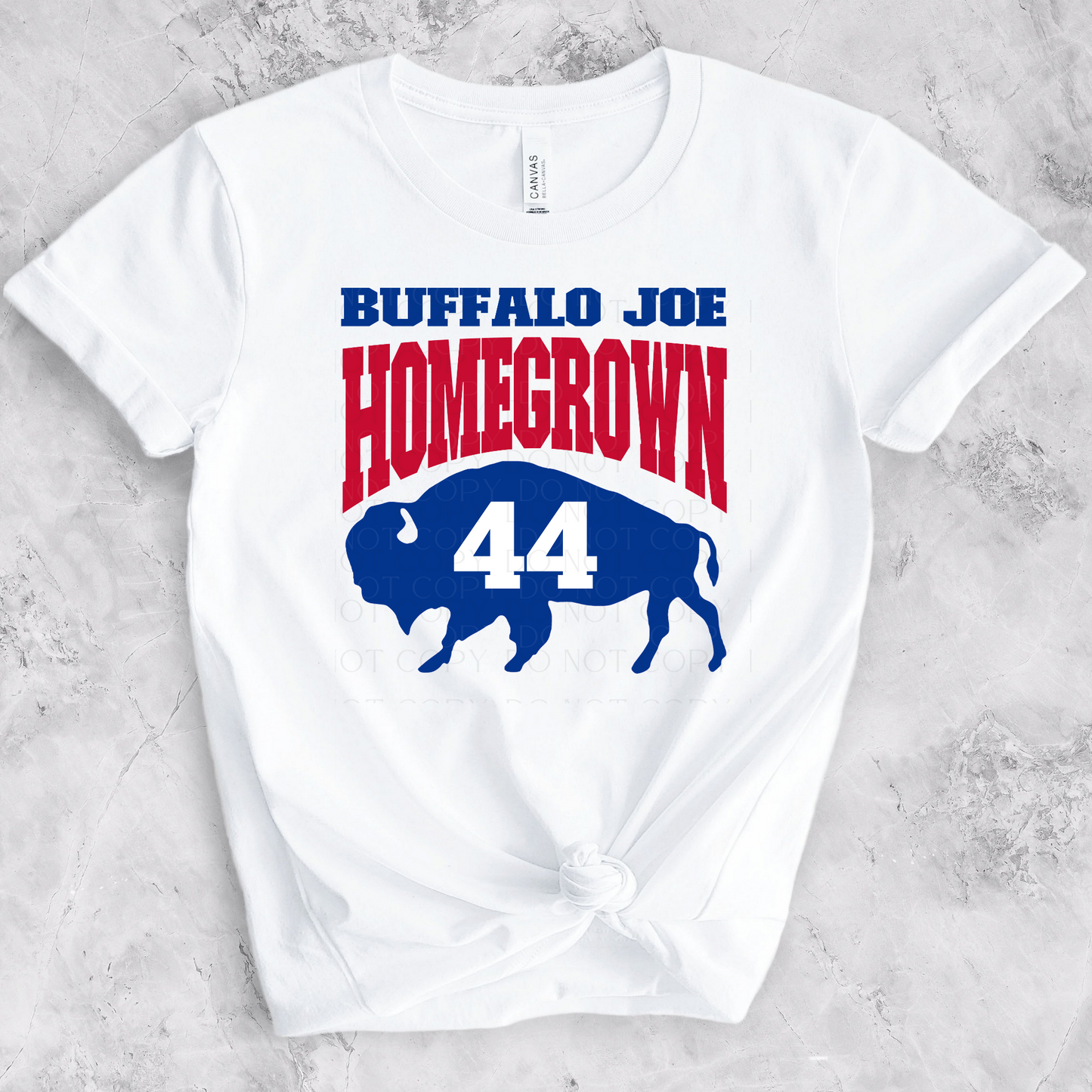 Homegrown Buffalo Joe 44 Buffalo Football DTF Transfer