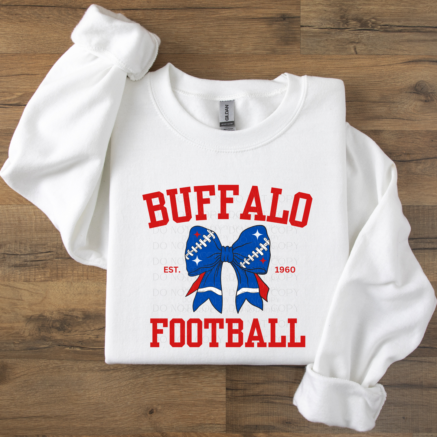 Buffalo Football Coquette Bow DTF Transfer