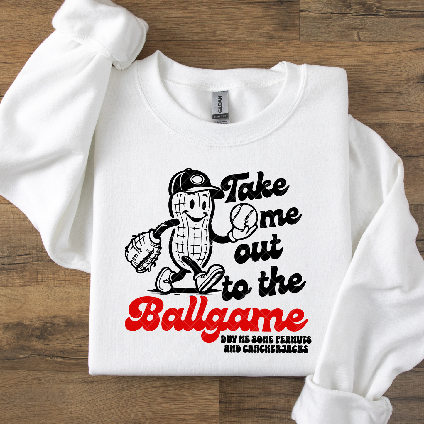 Take Me Out To The Ballgame Peanut DTF Transfer