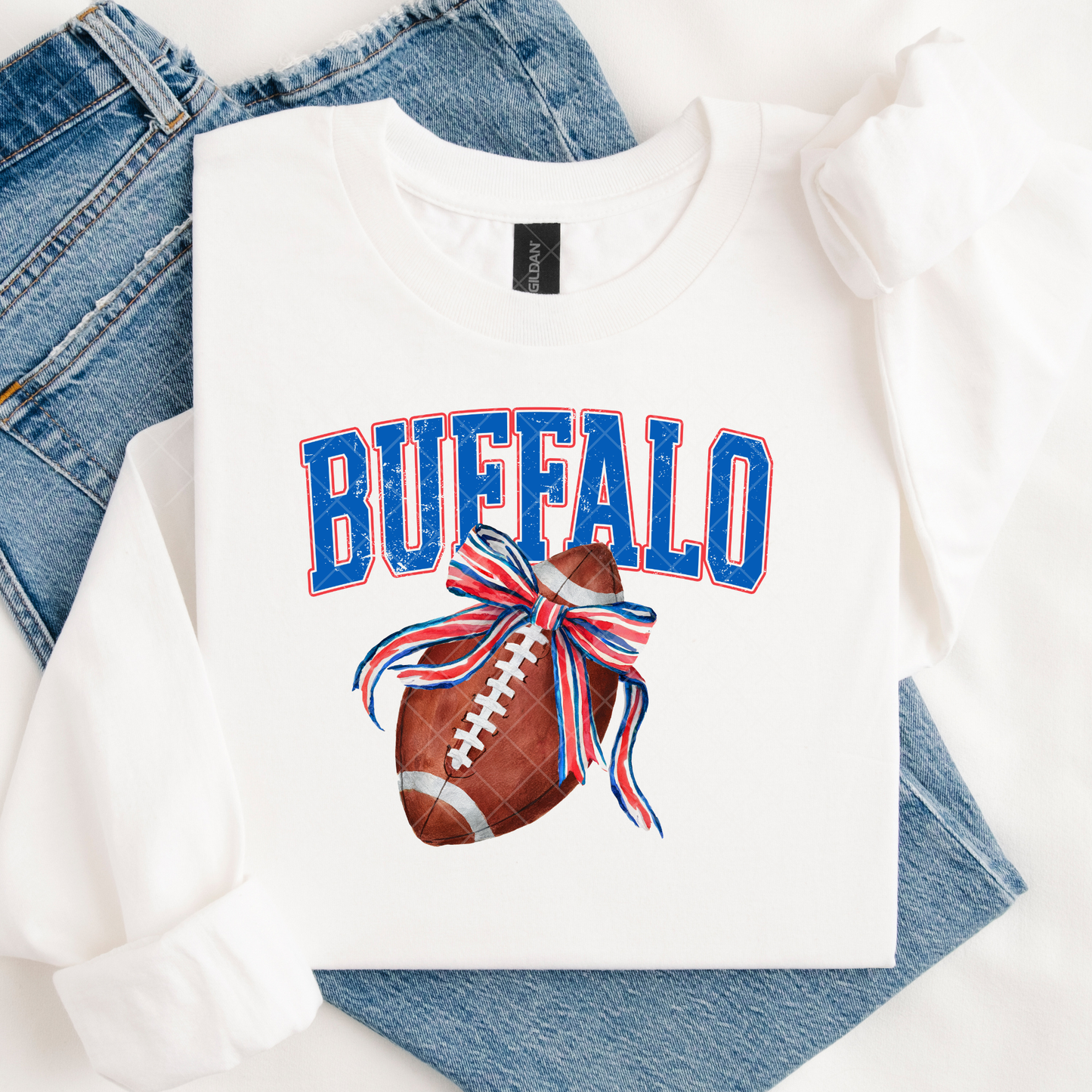 Buffalo Football and Bow DTF Transfer