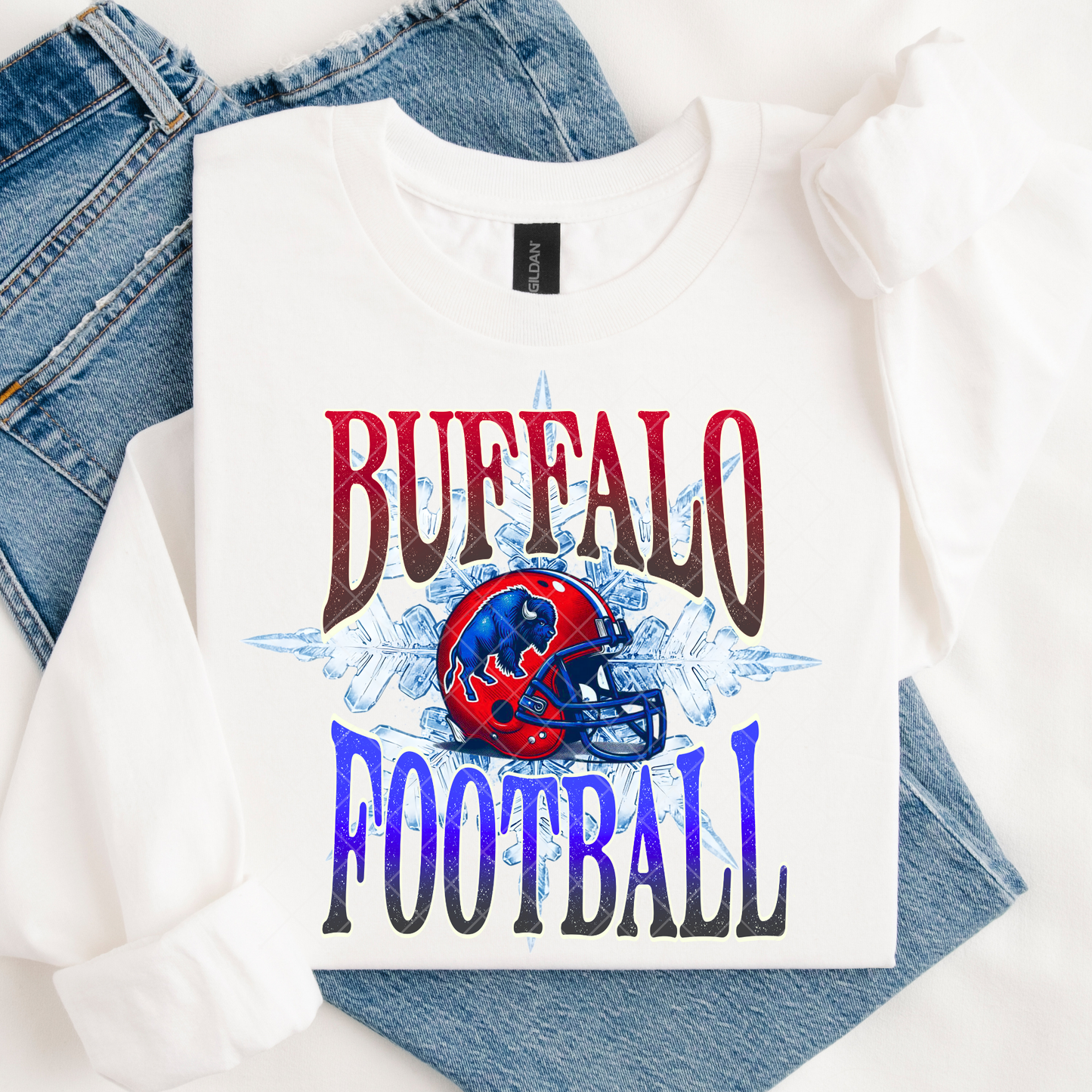 Buffalo Snowflake DTF Transfer