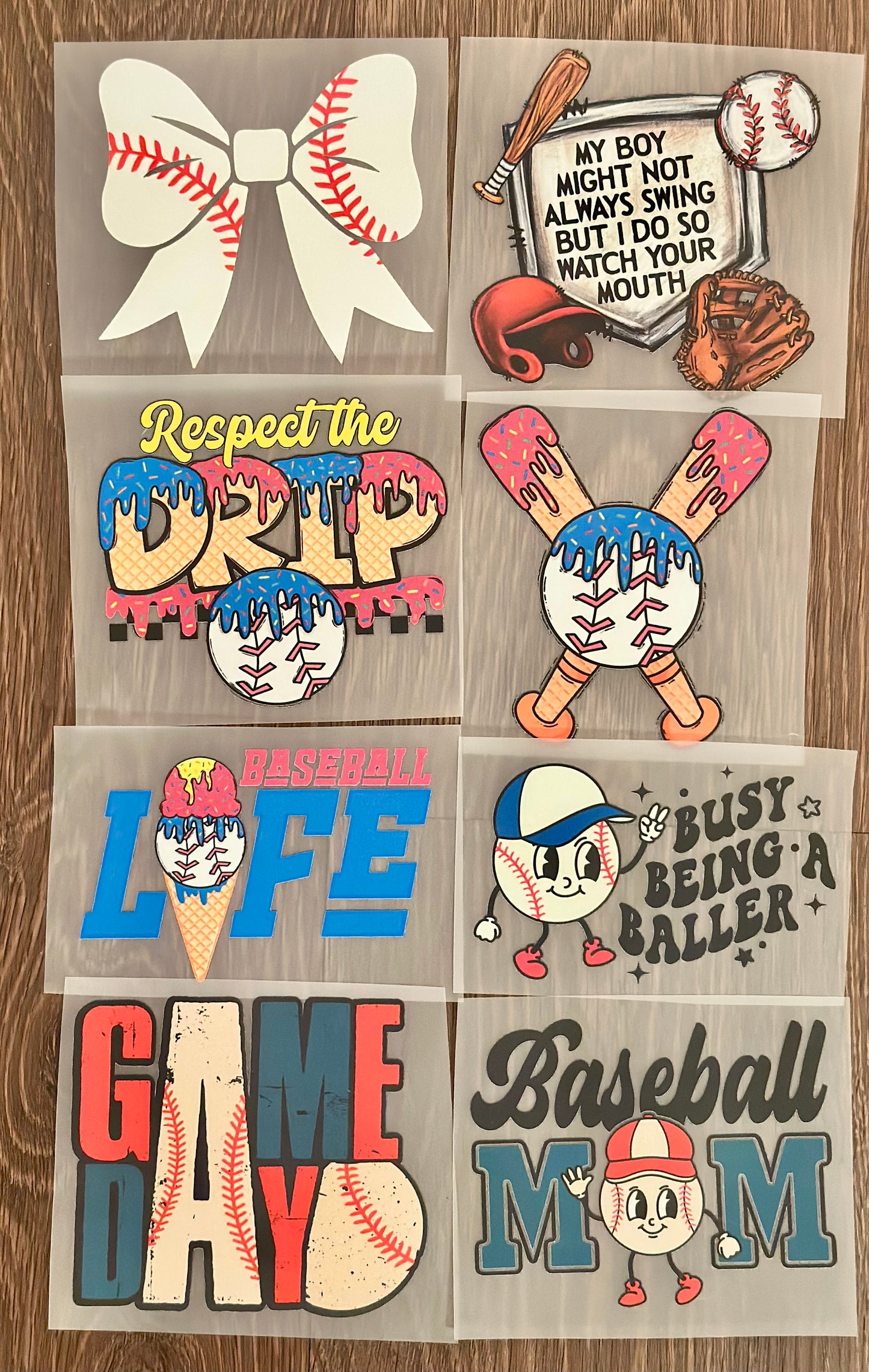 Pocket Pack - 8 Pocket Size DTF Transfers