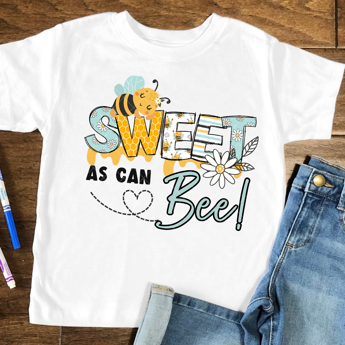 Sweet As Can Bee DTF Transfer