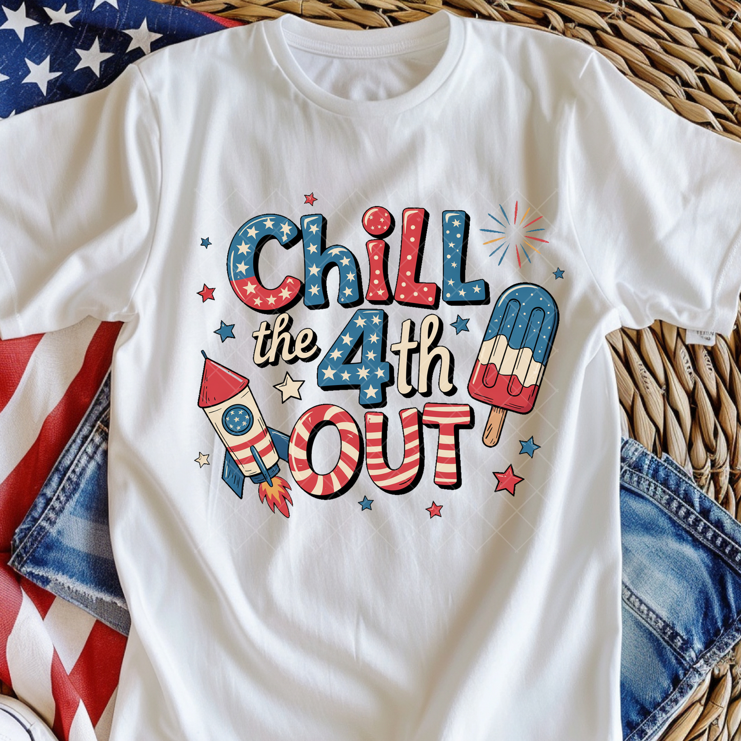 Chill the 4th Out DTF Transfer