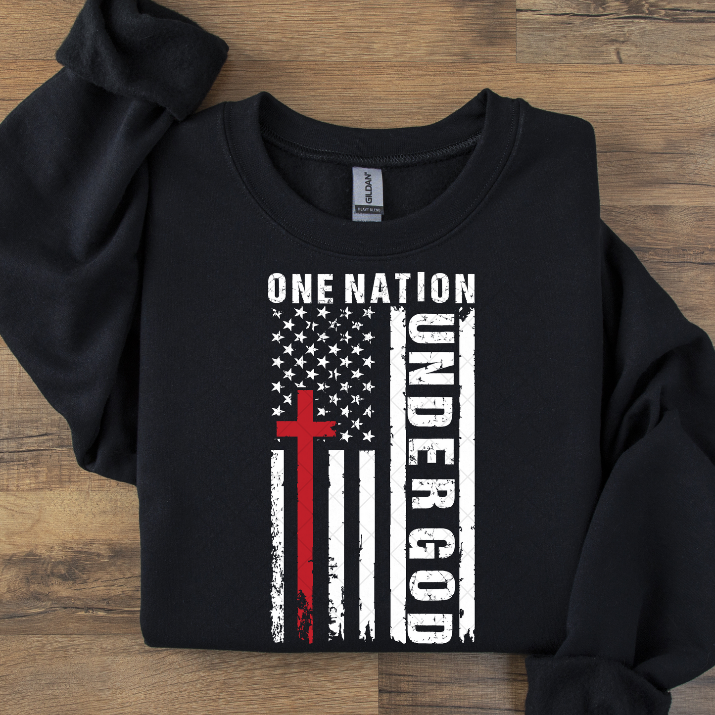 One Nation Under God American Flag DTF Transfer
