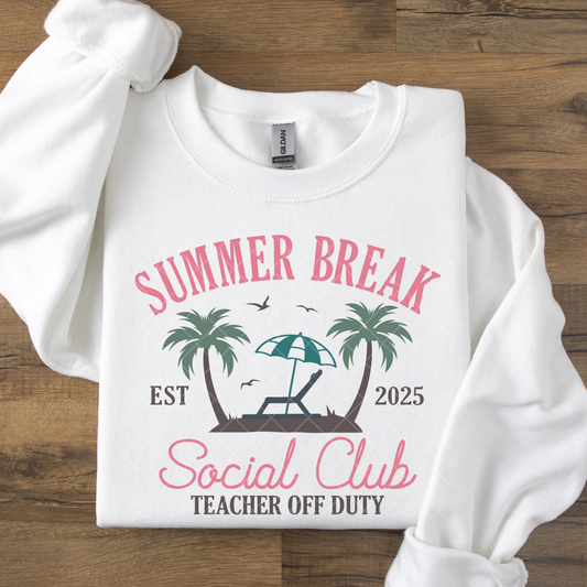 Summer Break Social Club  DTF Transfer