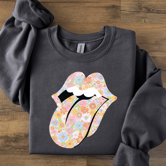 Floral Tongue DTF Transfer