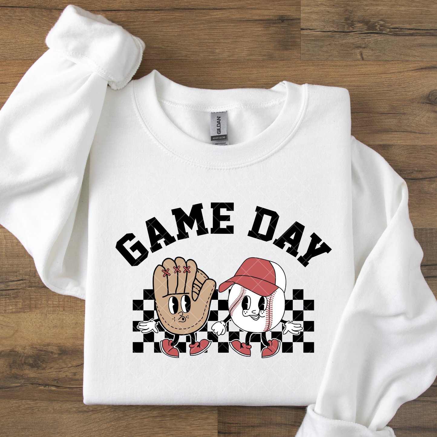 Cute Cartoon Baseball Gameday DTF Transfer