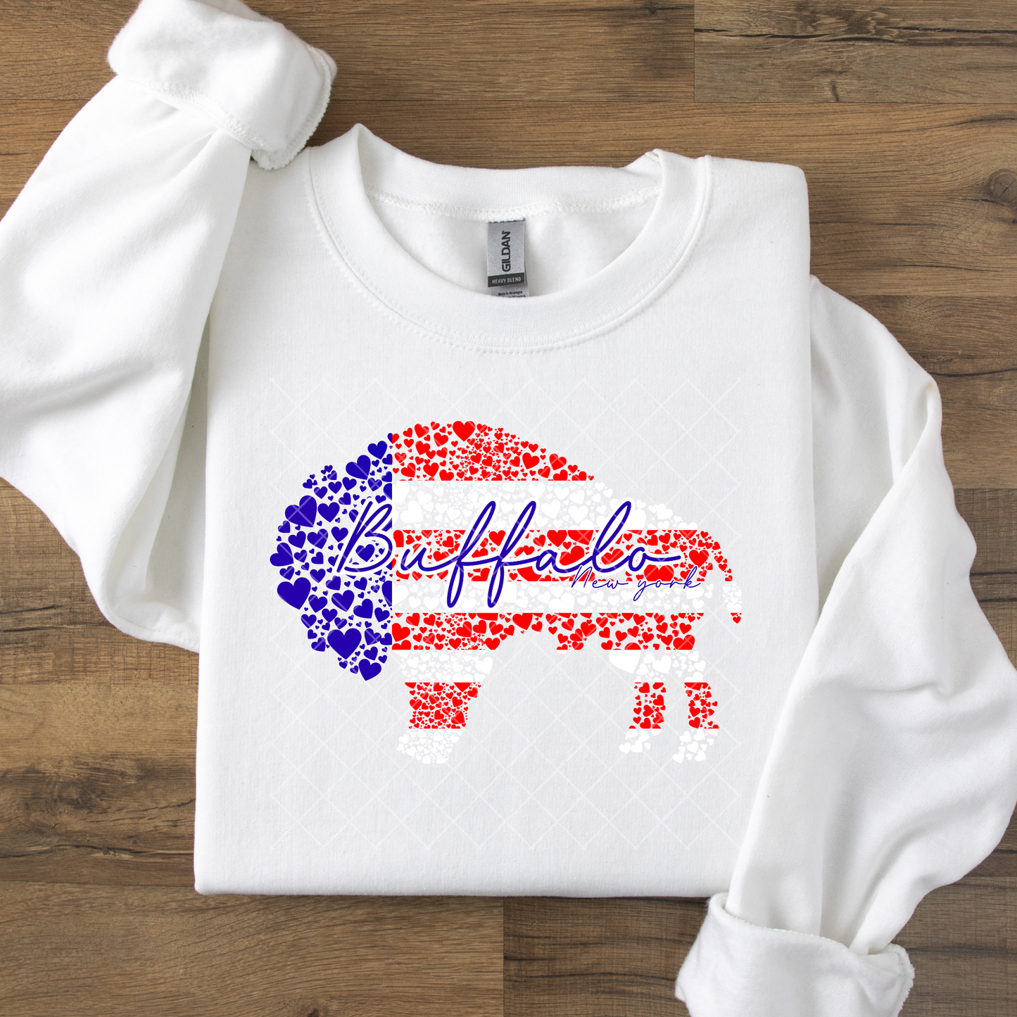 American Flag Buffalo DTF Transfer