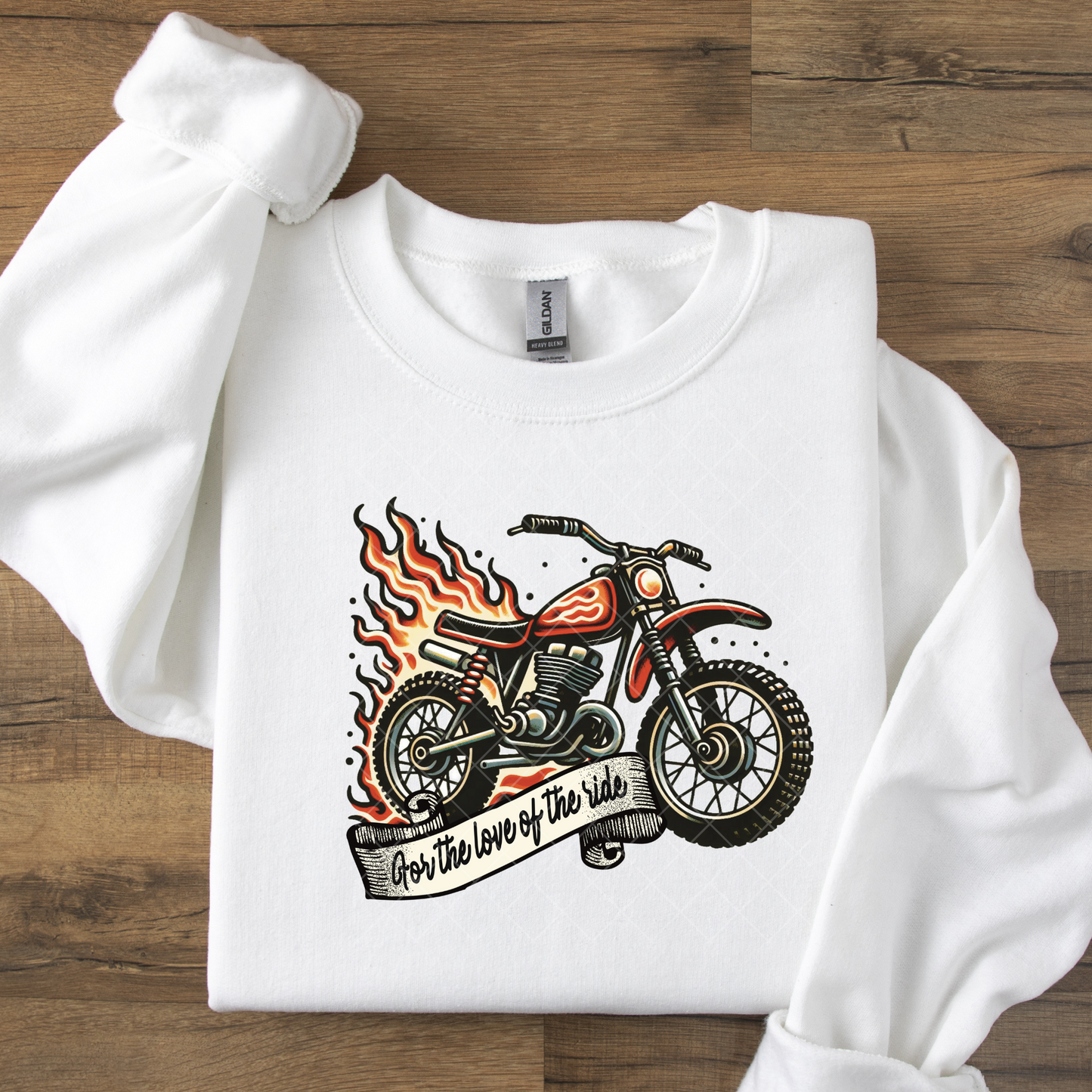 Race Biker Flames DTF Transfer