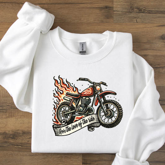 Race Biker Flames DTF Transfer