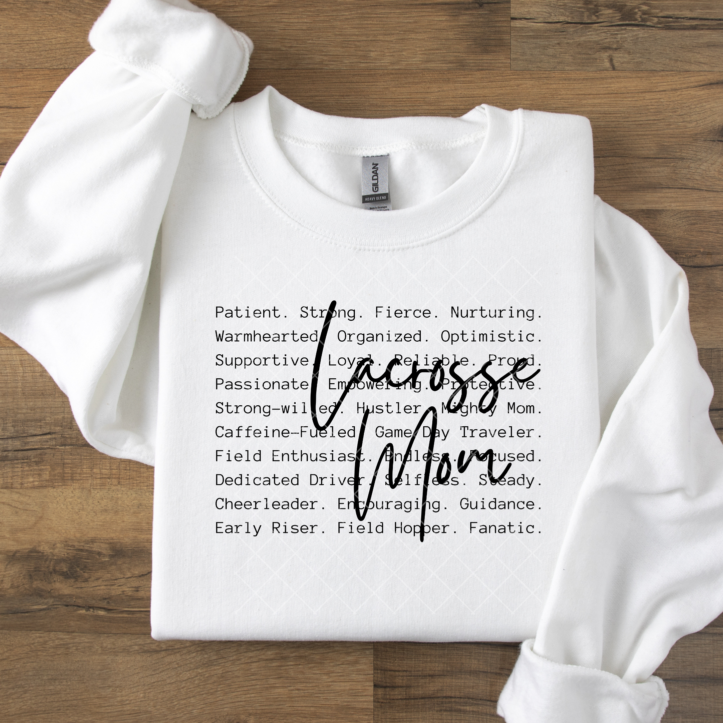 Lacrosse Mom Black or White Design DTF Transfer