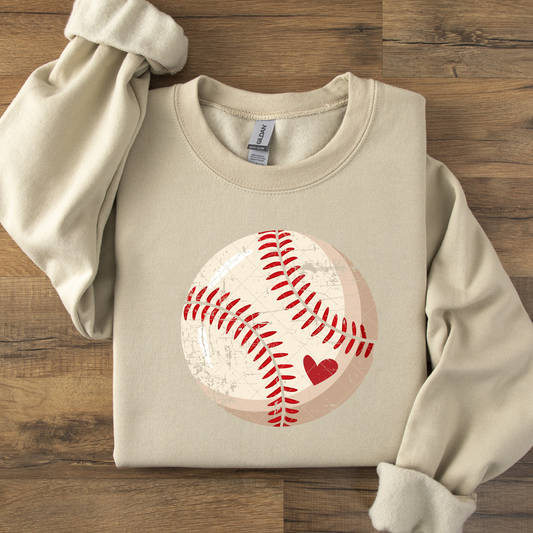 Cute Distressed Baseball DTF Transfer