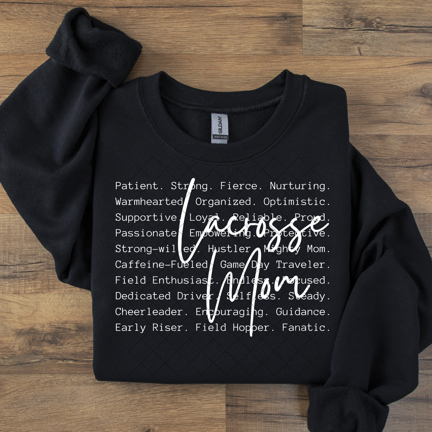 Lacrosse Mom Black or White Design DTF Transfer